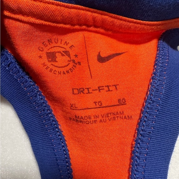 Mlb NY Mets Nike Women's X-Ray Racerback Performance Tank Top - Orange size XL - Picture 5 of 5